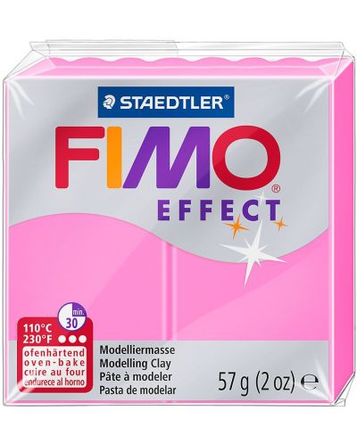 Argina polimerica Staedtler Fimo Effect, 57gr, roz 201	 - 1