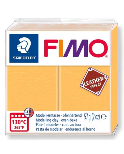 Lut polimeric Staedtler Fimo - Leather 8010, 57g, galben - 1