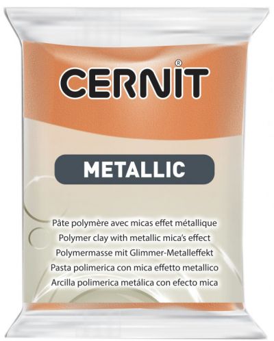 Argila polimerică Cernit Metallic - Rugina, 56 g - 1