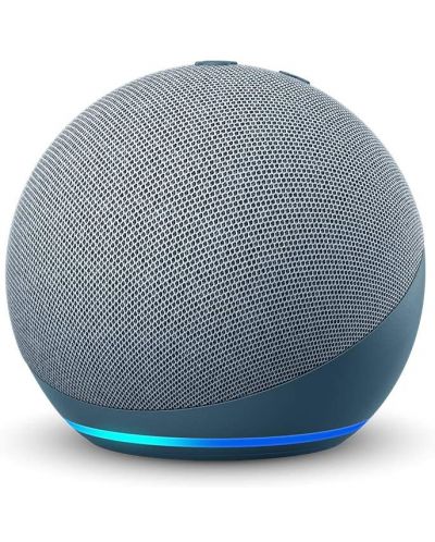 Boxa portabula Amazon - Echo Dot 4, Alexa,  albastra - 1