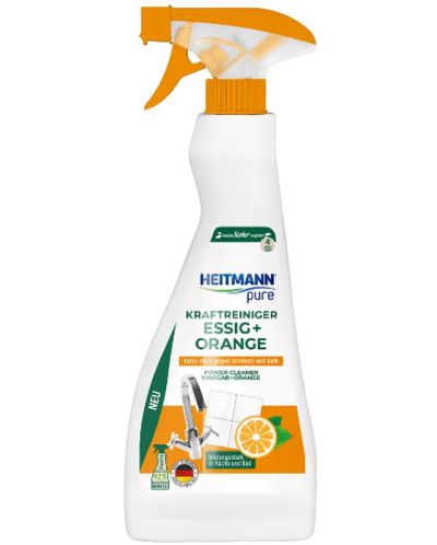 Detergent de baie Heitmann - Pure Power, 500 ml, oțet și portocală - 1