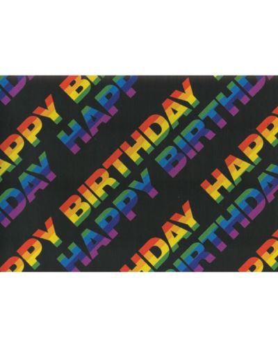 Hartie de impachetat cadouri Susy Card - Happy Birthday, 70 x 200 cm - 1