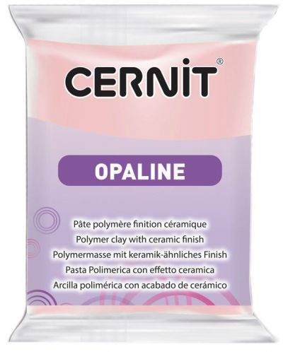 Argilă polimerică Cernit Opaline - Roz, 56 g - 1