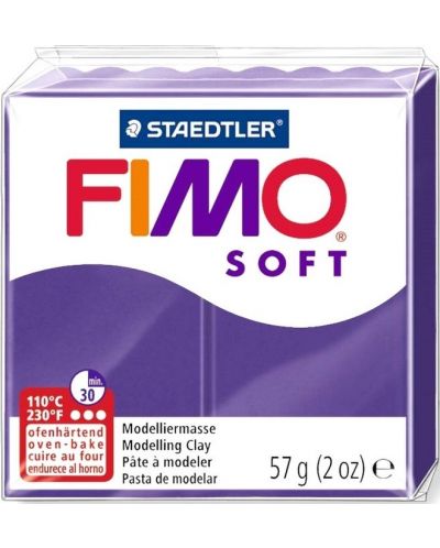 Argila polimerica Staedtler Fimo Soft, 57 g, pruna 63 - 1