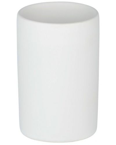 Suport pentru periuța de dinți Wenko - Polaris Mod, 7,5 x 11,2 cm, ceramică, alb mat - 1