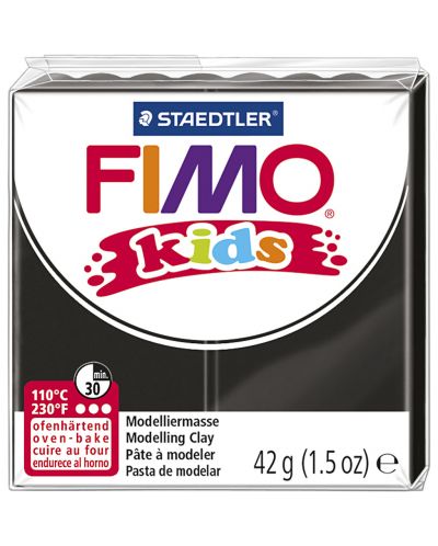 Pasta polimerica Staedtler Fimo Kids - culoare neagra - 1