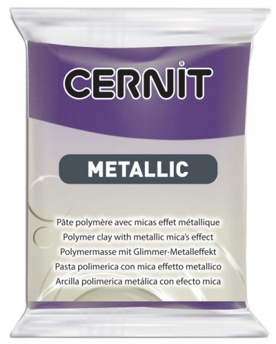 Argila polimerică Cernit Metallic - Mov, 56 g - 1