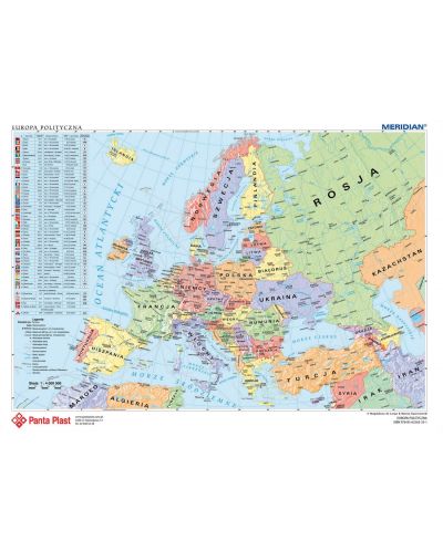 Suport de birou Panta Plast - Cu hărți politice ale lumii și ale Europei - 2