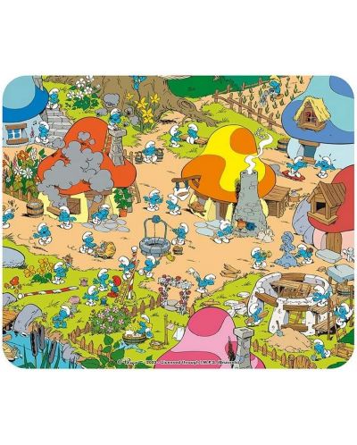 Pad pentru mouse The Good Gift Animation: The Smurfs - The village - 1