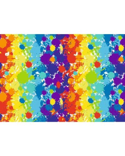 Hartie de impachetat cadouri Susy Card - Culorile curcubeului, 70 x 200 cm - 1