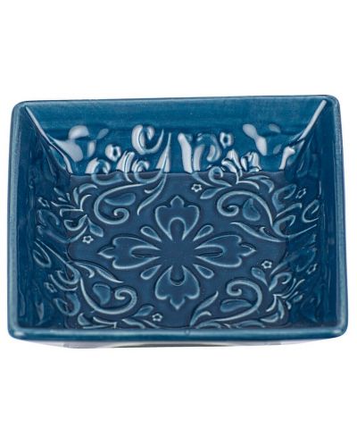 Suport pentru săpun Wenko - Cordoba, 10,5 x2,5 x 10,5 cm, ceramică, albastru închis - 2