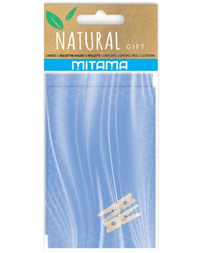 Felicitări Mitama Natural Gift - 2 bucăți, cu plic, asortiment - 4