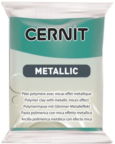 Argila polimerică Cernit Metallic - Verde turcoaz, 56 g - 1