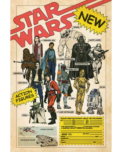 Poster maxi Pyramid - Star Wars (Action Figures) - 1