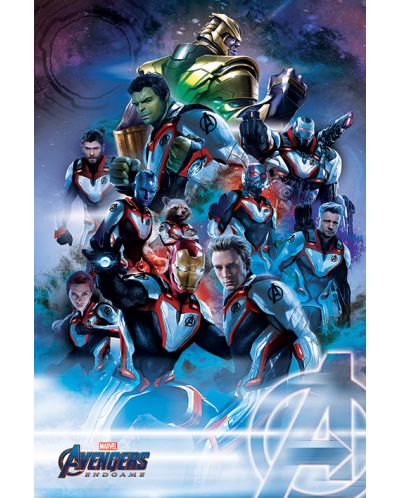 Poster maxi Pyramid - Avengers: Endgame (Quantum Realm Suits) - 1