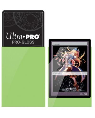 Protecții pentru cărți  Ultra Pro - PRO-Gloss Lime Green Small (60 buc.) - 2