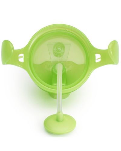 Cupă de tranziție cu manere Munchkin - Click Lock Weighted Straw, verde - 4