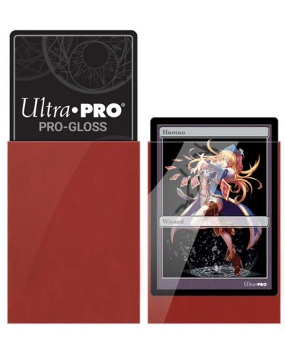 Protecții pentru cărți  Ultra Pro - PRO-Gloss Red Small (60 buc.) - 2
