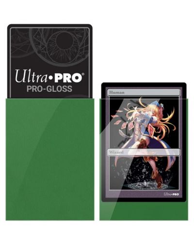 Protecții pentru cărți  Ultra Pro - PRO-Gloss Green Small (60 buc.) - 2
