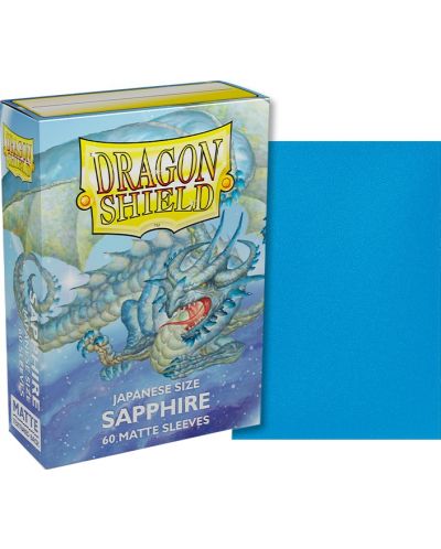 Protecții pentru cărți de joc Dragon Shield Sleeves - Small Matte Sapphire (60 buc.) - 2