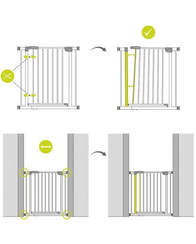 Poarta de siguranta pentru copii Hauck - Stop N Safe 2, Silver - 5