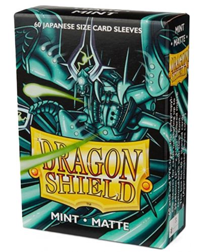 Protecții pentru cărți de joc Dragon Shield Sleeves - Small Matte Mint (60 buc.) - 1
