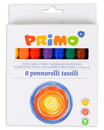 Markere textile Primo - 8 culori - 1