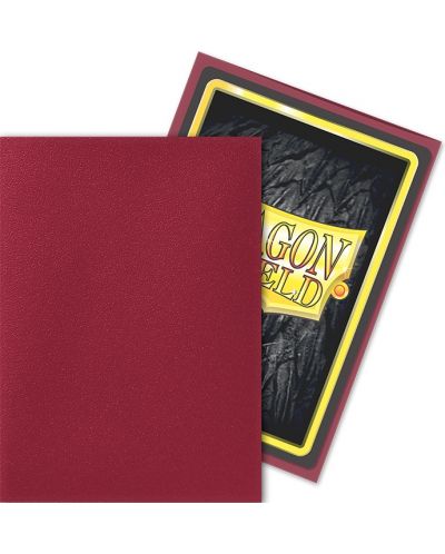 Protecții pentru cărți de joc Dragon Shiel - Matte Blood Red (100 buc.) - 3