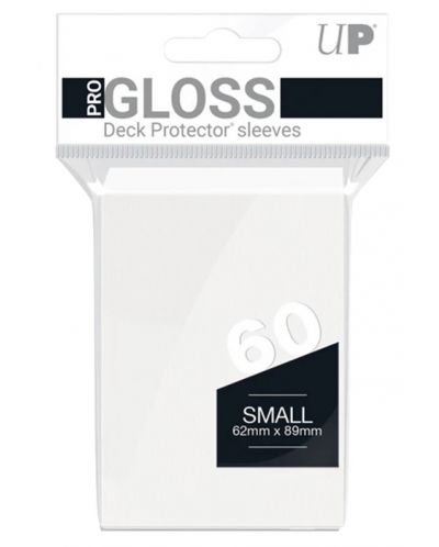 Protecții pentru cărți  Ultra Pro - PRO-Gloss White Small (60 buc.) - 1