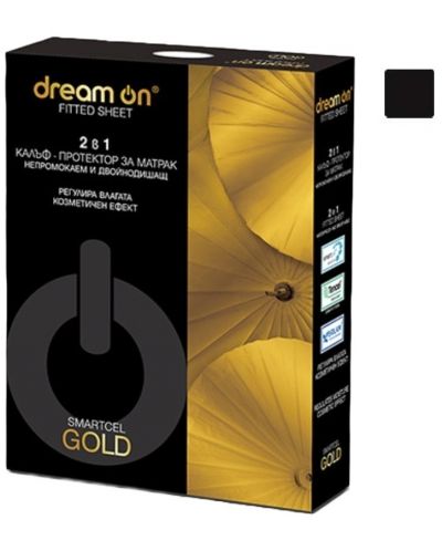 Protector de saltea Dream On - Smartcel Gold, negru - 1