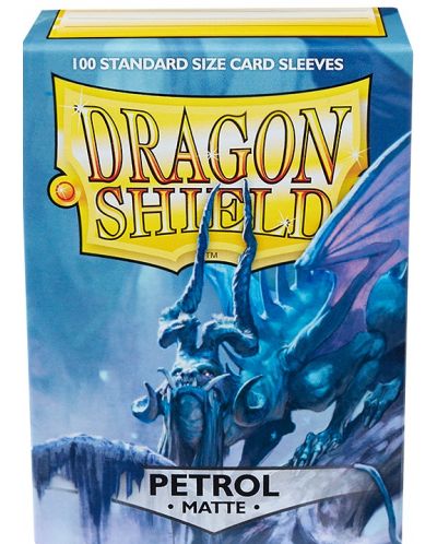 Manșoane Dragon Shield - Petrol mat (100 buc.) - 1