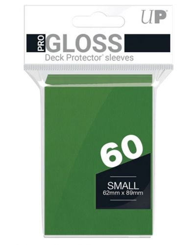 Protecții pentru cărți  Ultra Pro - PRO-Gloss Green Small (60 buc.) - 1