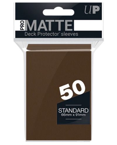  Protecții pentru cărți  Ultra Pro PRO - PRO-Matte Standard, Brown (50 buc.) - 1
