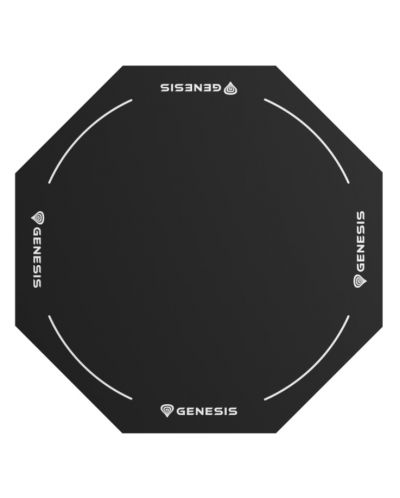 Protector de podea Genesis - Tellur 400 Octagon Logo, negru - 1