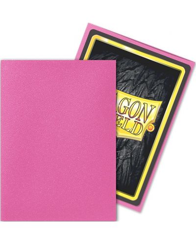 Protecții pentru cărți de joc Dragon Shield Sleeves - Matte Pink Diamond (100 buc.) - 3