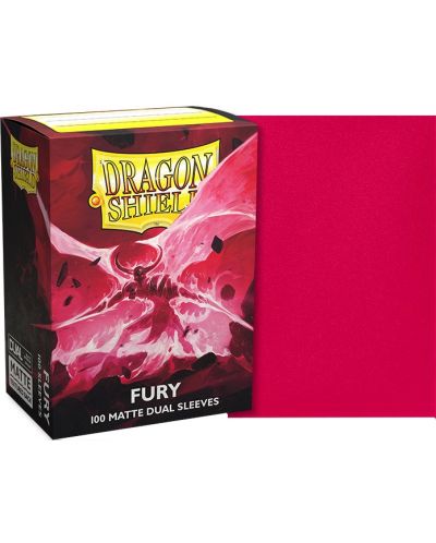 Protecții pentru cărți de joc Dragon Shield Dual Sleeves - Matte Fury (100 buc.) - 2