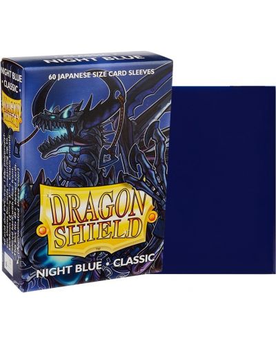 Protecții pentru cărți de joc Dragon Shield Sleeves - Small Night Blue (60 buc.) - 2