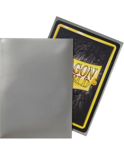 Protecții pentru cărți de joc Dragon Shield Classic Sleeves - Argintiu (100 buc.) - 3