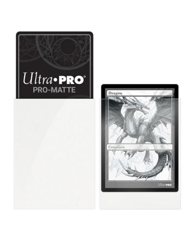 Protecții pentru cărți Ultra Pro PRO - PRO-Matte Standard, White (50 buc.) - 2