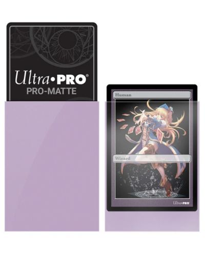Protecții pentru cărți  Ultra Pro - PRO-Matte Lilac Small (60 buc.) - 2