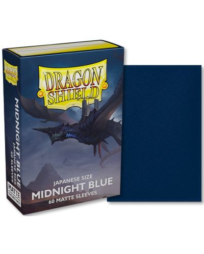 Protecții pentru cărți de joc Dragon Shield - Small Matte Midnight Blue (60 buc.) - 2