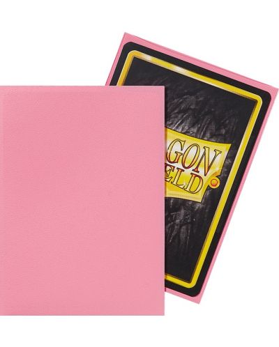 Protecții pentru cărți de joc Dragon Shield Sleeves - Matte Pink (100 buc.) - 3