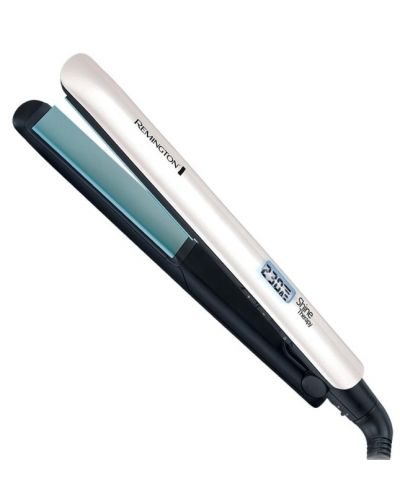 Placă de păr Remington - Shine Therapy S8500, 230°C, albă - 1