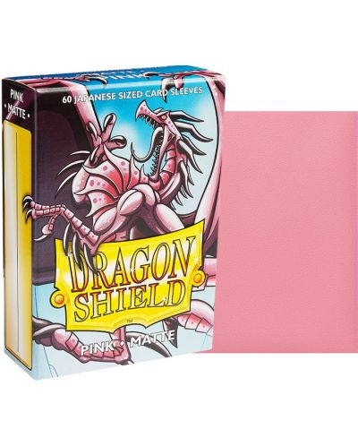 Protecții pentru cărți de joc Dragon Shield Sleeves - Small Matte Pink (60 buc.) - 2