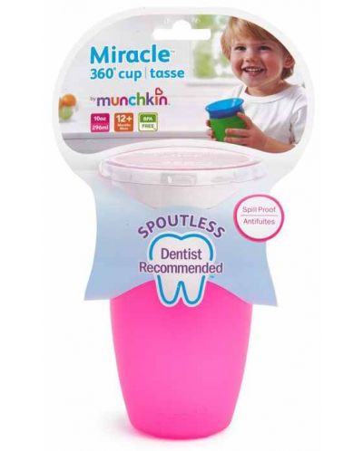 Munchkin Miracle 360° Sippy Cup Pink 296ml - 3