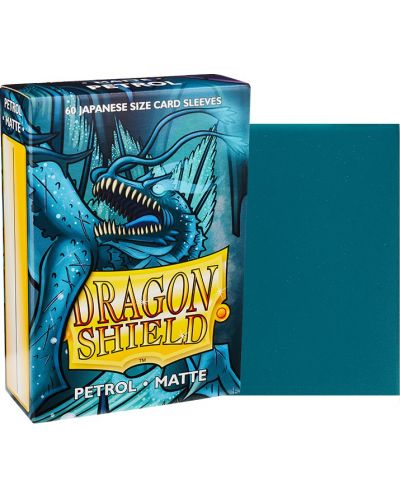 Protecții pentru cărți de joc Dragon Shield Sleeves - Small Matte Petrol (60 buc.) - 2