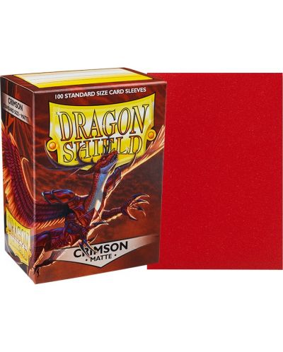 Manșoane Dragon Shield - Crimson mat (100 buc.) - 2