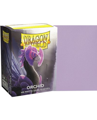 Protecții pentru cărți de joc Dragon Shield Dual Sleeves - Matte Orchid (100 buc.) - 2