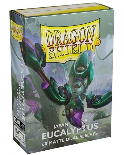 Protecții pentru cărți de joc Dragon Shield Dual Sleeves - Small Matte Eucalyptus (60 buc.) - 1