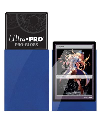 Protecții pentru cărți  Ultra Pro - PRO-Gloss Blue Small (60 buc.) - 2